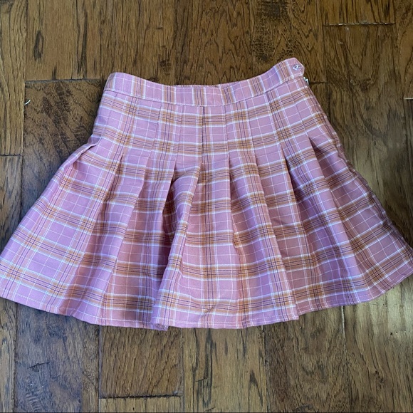 Pink plaid skort - Picture 1 of 6